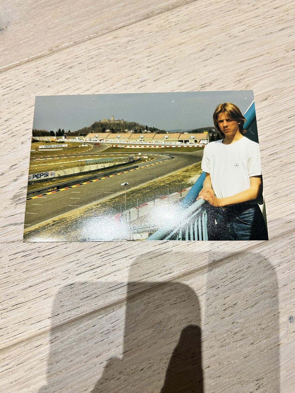 Carlo mit 15 Jahren beim Oldtimer Grand Prix am Nürburgring